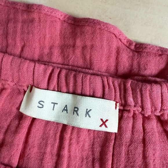 Stark X Women's Luxury Gauze / Muslin Pink 3/4 sleeve top {XS} - Picture 4 of 7